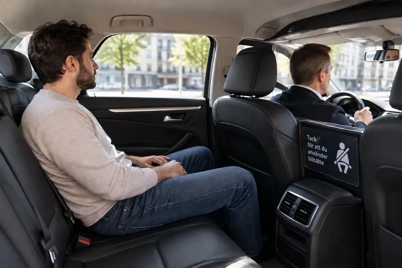 Är taxiförare undantagna från kravet att använda bilbälte under körning?