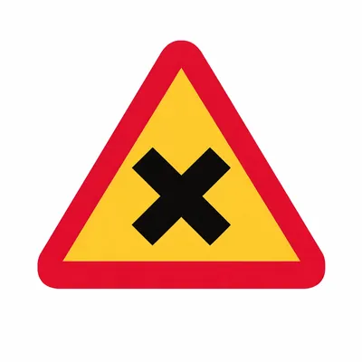 Achtung vor Kreuzung