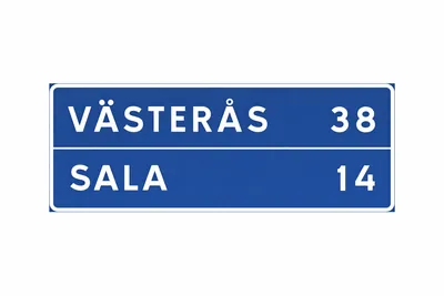 Distance sign