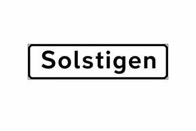 Street name sign