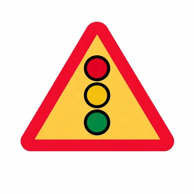 Trafik sinyali için uyarı