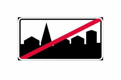 End of Residential Area